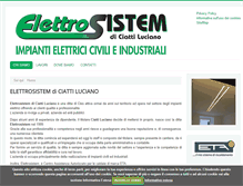 Tablet Screenshot of elettrosistem.com